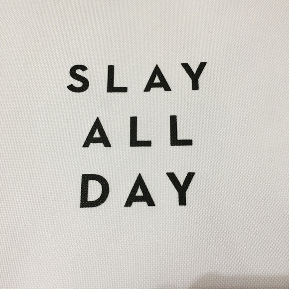 NWOT MILLY Canvas Waterproof Zipper Pouch - Picture 5 of 7